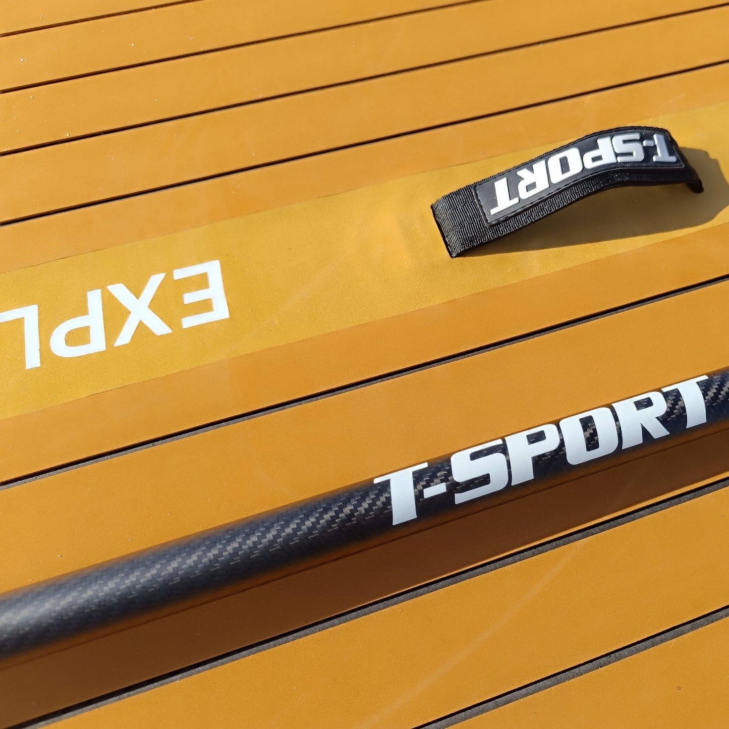 Paddle Board Explorer II SUP with Kayak Conversion Kit 12′ Wooden Style