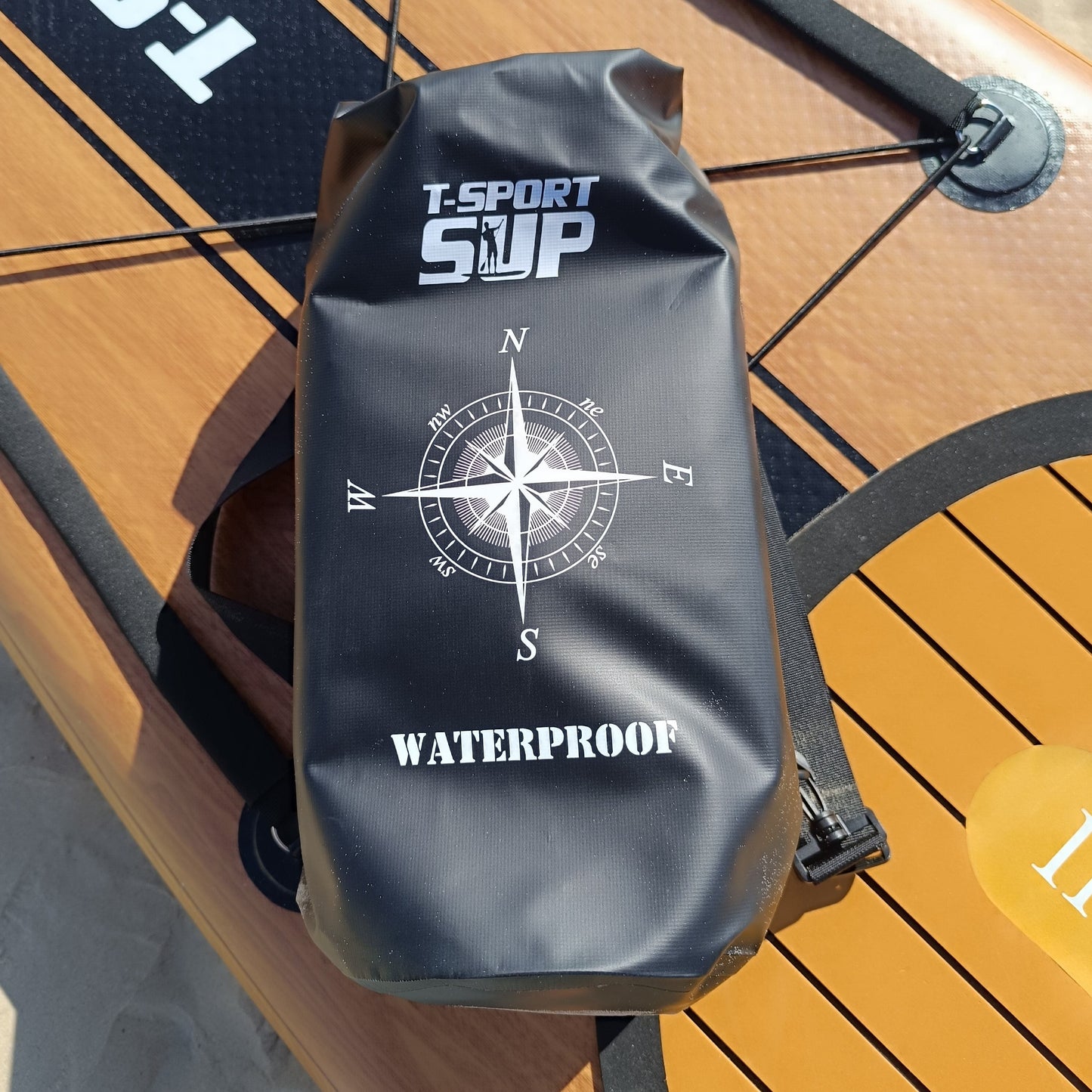 Paddle Board Explorer II SUP with Kayak Conversion Kit 12′ Wooden Style