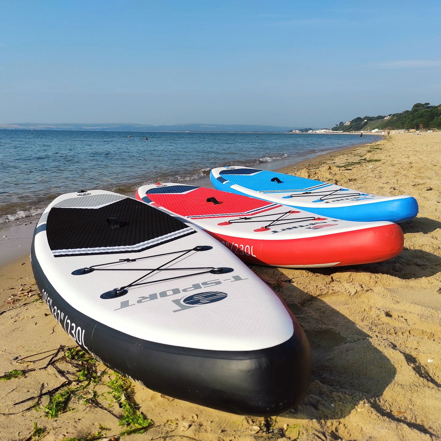 10'6" Blue Deep Inflatable Paddle Board + QR Belt!