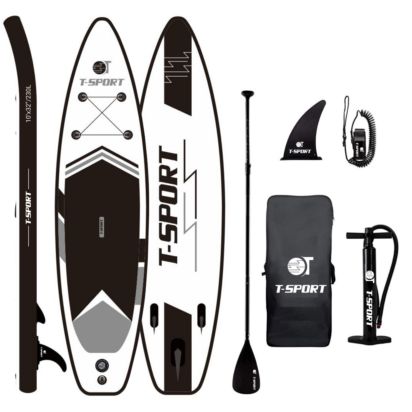 10'6" Black Wing Inflatable Paddle Board